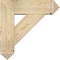 Ekena Millwork Traditional Arts and Crafts Rough Sawn Bracket w/ Offset Brace, Douglas Fir, 8"W x 26"D x 26"H BKT0806X26X26TRA03RDF - alternate 2